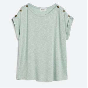 NWT Kayleigh Mercy Button Sleeve Detail Knit Top